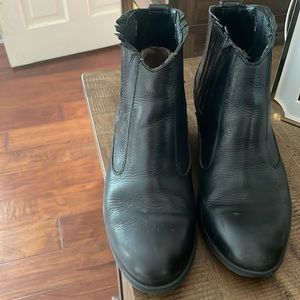 Soft brand leather booties